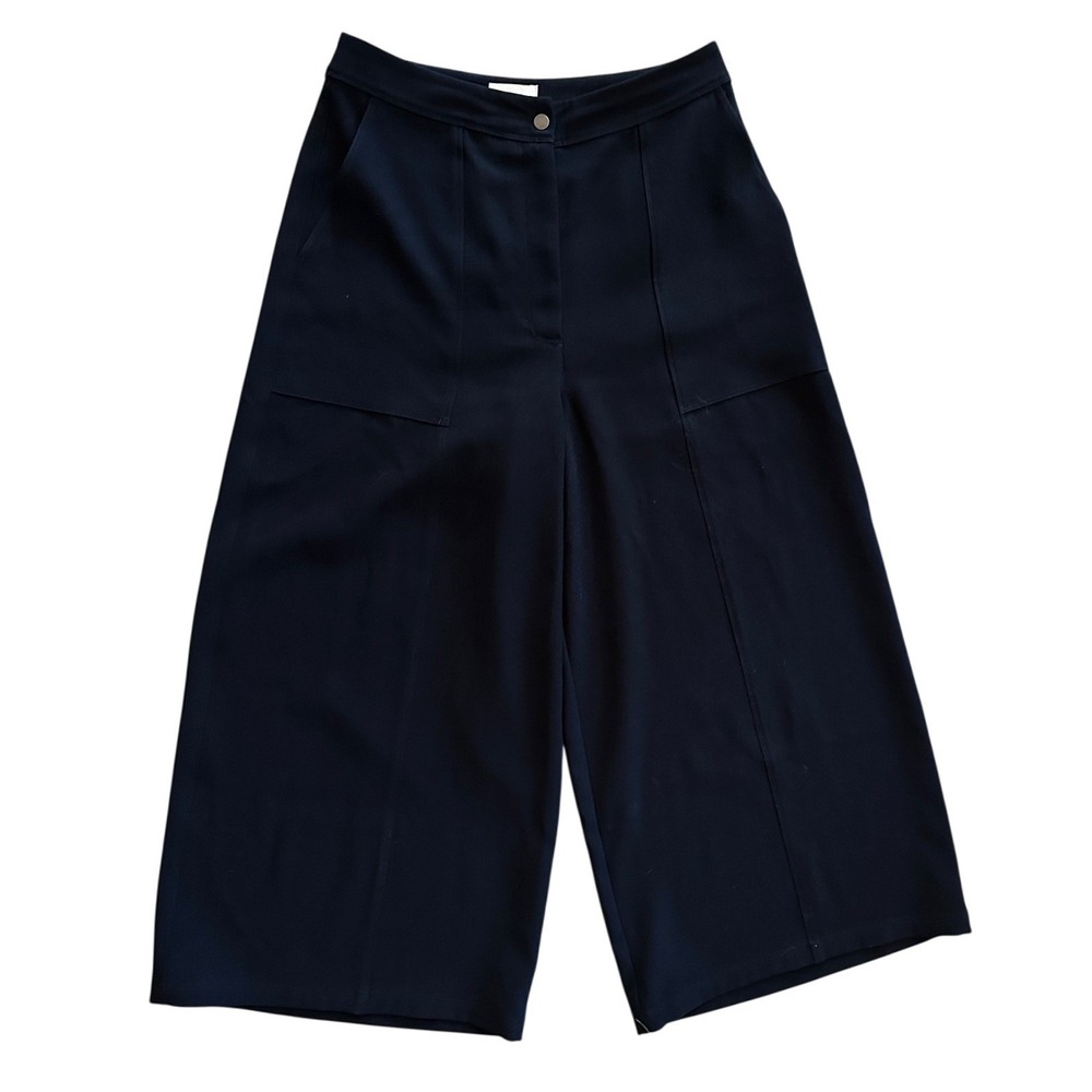Wilfred Free Aritzia Black‎ Wide Leg Culotte Pants Women's 8